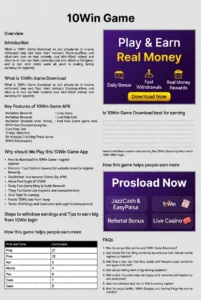 10Win Game Download The Best Real Earning Game for Android 1