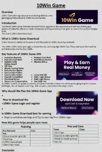 10Win Game Download The Best Real Earning Game for Android 2